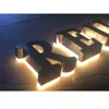Custom Stainless Steel backlit Advertising Sign Outdoor Led Letter Sign 3D Led Channel Letter for supermarket name