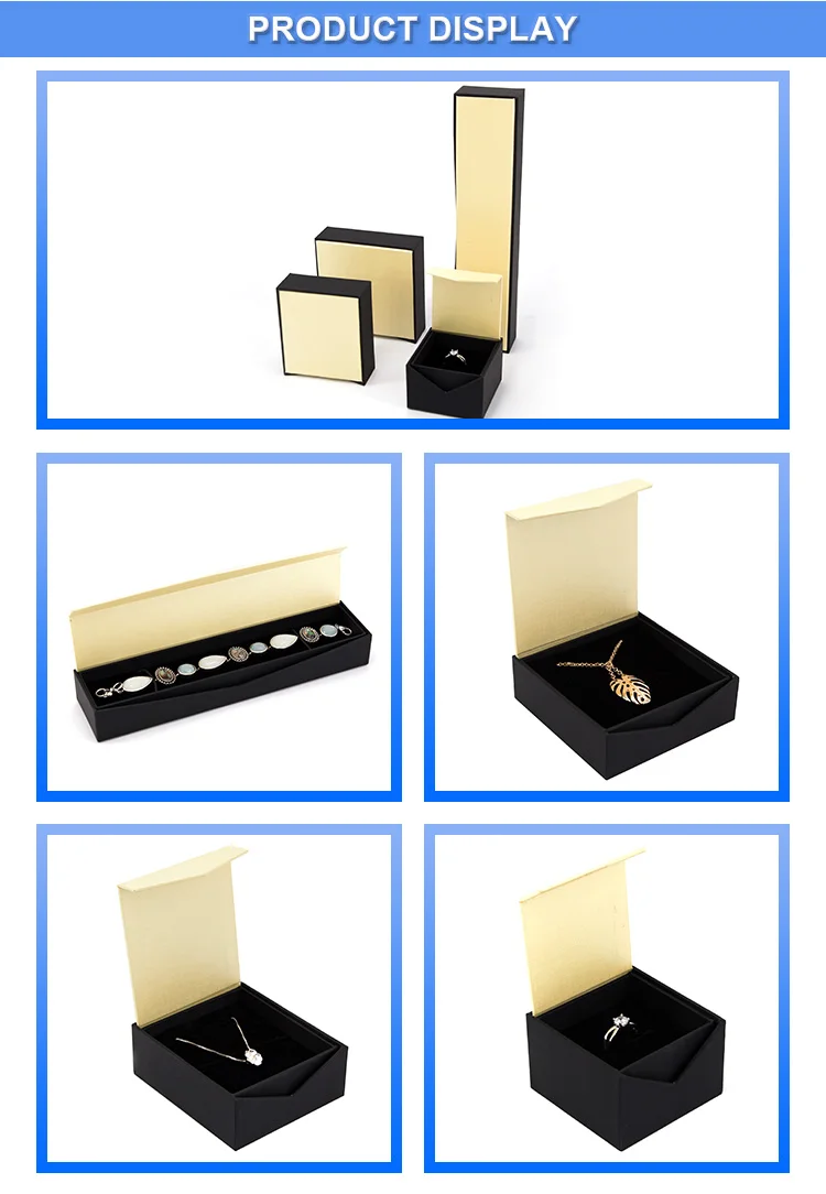 luxury pu leather jewelry box set custom fashion jewelry gift