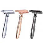 China Good quality set imported stainless steel blade razor cartridges sharpener kit & eco black safety razor comb