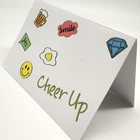 Paper Craft Carton Design Fiber Music Birthday Greeting Card