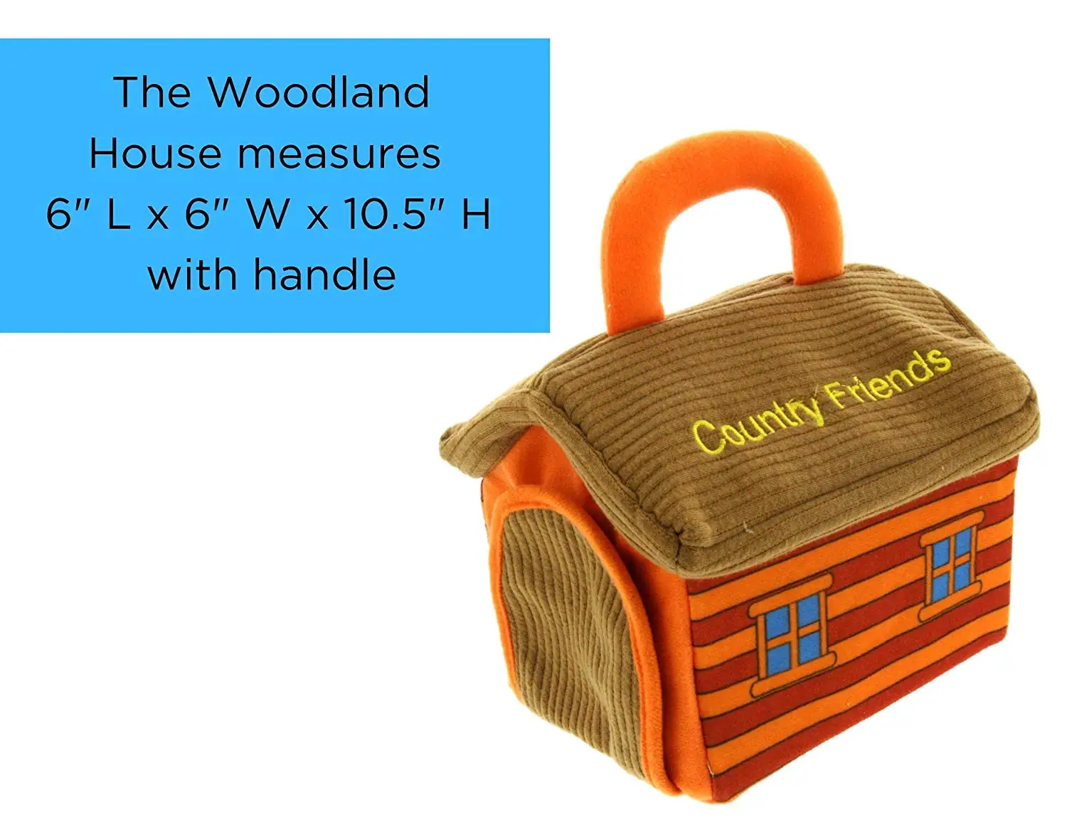 customized plush woodland house carrier stuffed baby