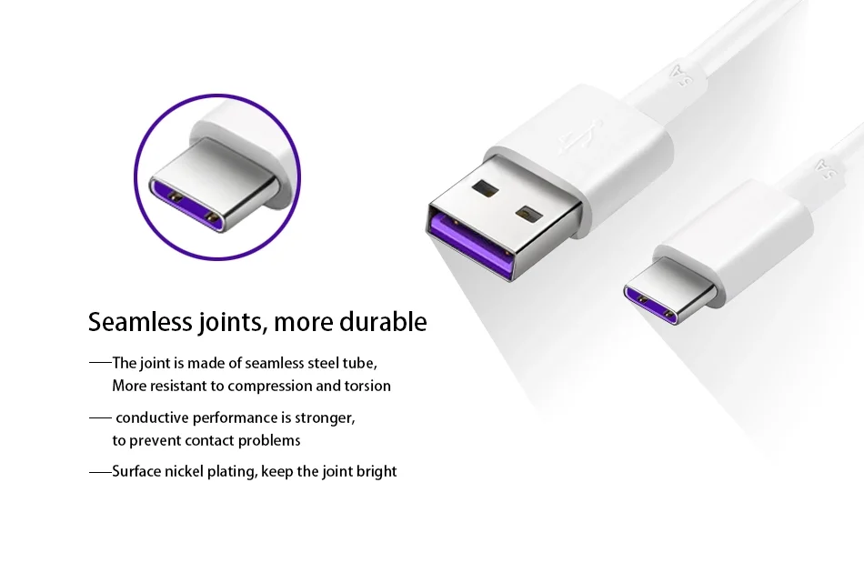 Factory Wholesale Super speed 5A USB-3.1 Type c Cable Usb Cables 3.0 Fast Chargers For Huawei For Android Mobile Phones - ANKUX.COM