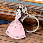 Simple Design Metal Crafts Keychain, Exquisite Workmanship Promotional Wedding Gifts Keyring