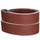 SATC 75*457mm Aluminum Oxide Flexible Abrasive Cloth Backing Sanding Belt,sanding belt for stainless steel Grit 40