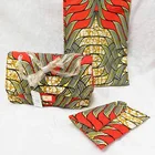 Hot Sale Custom African Wax Print Fabric Shoe And Print Tote Bag