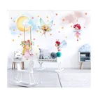 Room Cartoon Children's Room Waterproof Washable Non Woven Wallpaper Pink Girl Bedroom Background Wall