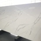 Cheap price Polished Artificial Quartz Slabs Calacatta White Quartzite Slab