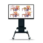 School Led High Brightness Interactive Board Whiteboard With Wheels For Education