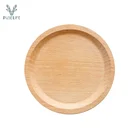Japanese style 100% Natural Beech Wood food plate wood sushi plates bread snack breadkfast wooden tray plate