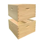 factory supply pine wood Honey beehive 2 Layers bee box langstroth bee hive for bee