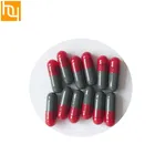 red and black Hard empty gelatin capsules size 1
