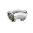 Type Bend Clamp Elbow Stainless Tri-Clamp 45 Degree Clamped Elbow Long Type SUS304 316L Bend