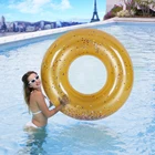 Water Entertainment Manufacturer Cheap Customized Logo Size Pool Floats Inflatable Adult Swimming Ring