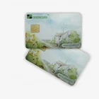 ATMEL 24C128 Blank Contact Smart Card for thermal print smart card and memory card