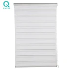 QINGYING GuangZhou Factory Blackout Motorized Customized Zebra Blinds for Bedroom