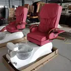 2019 Latest European Style High Gloss 2 Color Massage Pedicure Chair Spa Chair Manicure Chair With Jet & Lights