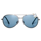 Fashion metal cartoon unicorn pilot kids sunglasses 2019