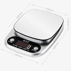 3kg 1g Digital Scale Digital Kitchen Scale Waterproof for Kitchen with LCD Display