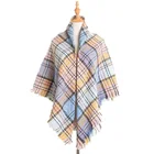 New 2019 Ladies high quality fashion coat poncho blanket pullover poncho Winter casual Jacquard tassel carpet Shawls