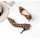 Custom Leopard Print Women Sexy High Heels Zapatos Stiletto Shoes