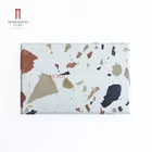 Star Hotel Wall Countertops Design Big Size Natural Marble Stone Chips White Terrazzo Slab