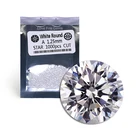 1000pcs/pack 1.25mm A grade loose cz gems white cz round shape star cut cubic zirconia