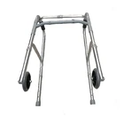Lightweight Lightweight Standing Frame Aluminum Folding Walking Aid Walker With Wheel For Disabled