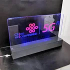 5G Sign Display Advertising Acrylic Table Stand