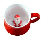 Wholesale new product novelty ceramics funny Christmas Mugs for daily use restaurant and party