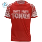 Pure Sublimation Custom Wholesale Quick Dry 100% Polyester Unisex Women Men Tonga T Shirt