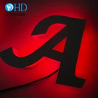Side Estate Business Signs Custom Business Indoor High Quality Side Lit Acrylic Real Estate Letter Sign