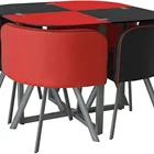 New design Modern style Home Furniture Glass Top Dining table chairs for dining room