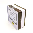 Square Tinplate Box Dessert Cake Food Tin Cans Cookie Tin Box