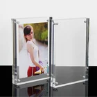 Wholesale Acrylic Frame Romantic Gift Crystal Desktop Acrylic Photo Frame Magnetic for Display