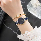 Watch Fashion New Style Watch Ladies Fashion Inlaid With Gold Edge Watch With Bracelet And Necklace