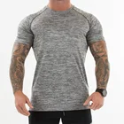 2019 High Elastic Round Neck Fitness Gym Shirt Wear For Men