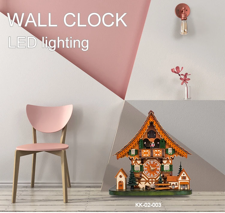 newly decorative wall solid wood bird black forest cuckoo clock