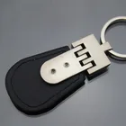 Sedex factory Custom Design Engraved Logo Leather Metal Keychain