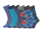 Custom business classic formal sock office Man bamboo black dress socks mens business casual crew dress socks for men