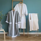 Cotton Bath Robe Hotel Wholesale 100% Cotton Luxury Hotel Waffle Bath Robe For Spa Resorts