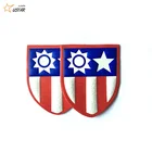 Professional Make Garment Custom Embossed PU Leather Patches For Clothing
