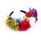 Ever Fairy Day of The Dead Headband Dia de Muerto Festival Rose Floral Hair Clasp Mexican Flower Headband