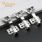 Furniture hardware fitting 304 stainless steel fixed hinge for cabinet door