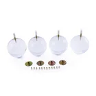 Acrylic ball furniture feet - 4" H x 4" W - 4pcs - perfect sofa, chair, cabinet, makeup artist, sofa, sofa legs table legs