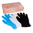 FDA Cheap Medical disposable blue nitrile surgical hospital black nitrile gloves