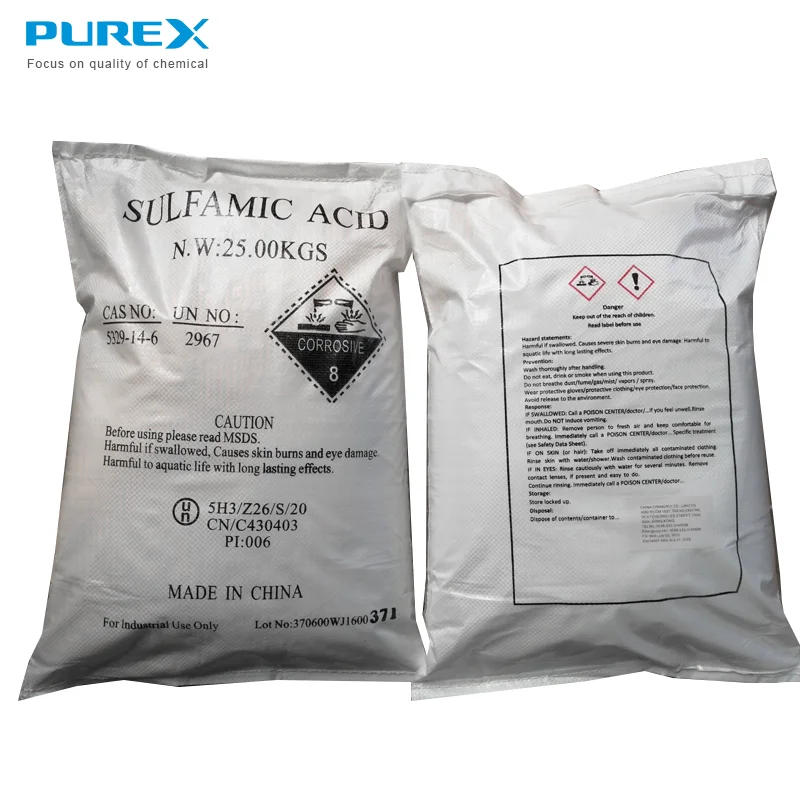 sulfamic acid/sulphamic acid/aminosulfonic acid powder 99.5&99.