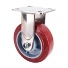 150mm Heavy Duty Stainless Steel PU Rigid Castor
