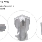 Carbide Cross Head Tip U Flute SDS Max Rock Drill Bits for Rock and Hard Natural Stone Drilling