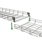 Custom 2019 Electro-galvanized cable basket tray coupler wire mesh cable basket tray price