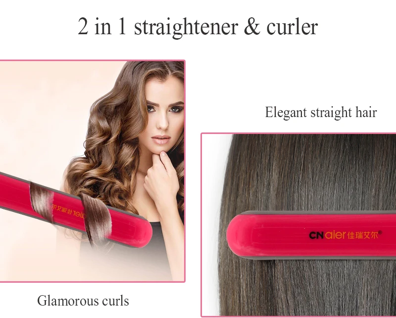 ae-507 fast hair straighter ceramic hairpin negative ion hair